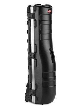 Black Hard Case Rolling Golf Bag - Molded Protection for Travel